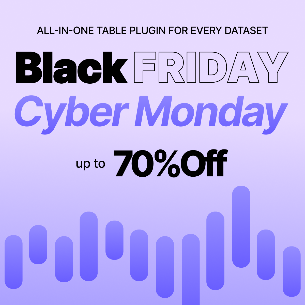 Tablas de datos de WP Black Friday