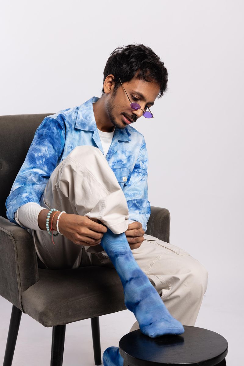 Cotton Twill Shacket - Summer Sky