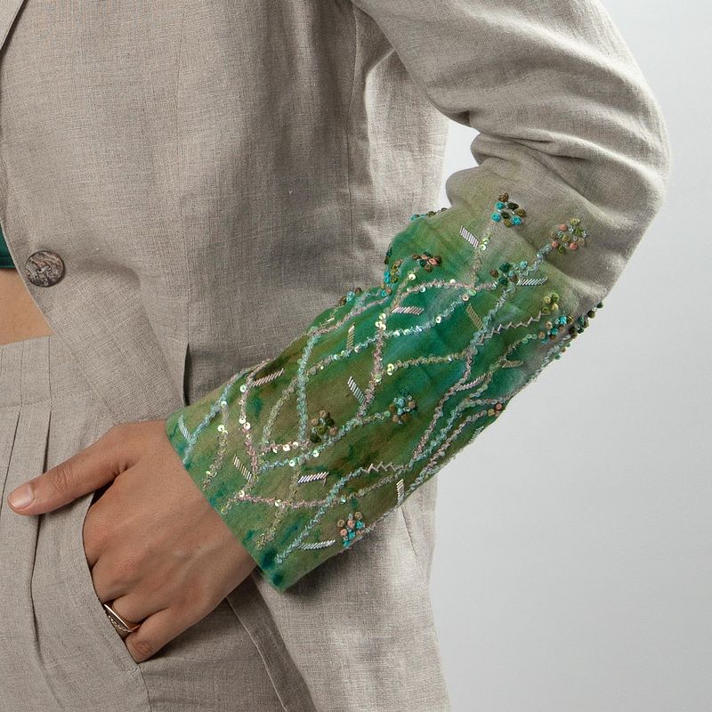 Ice Creeper Embroidered Blazer