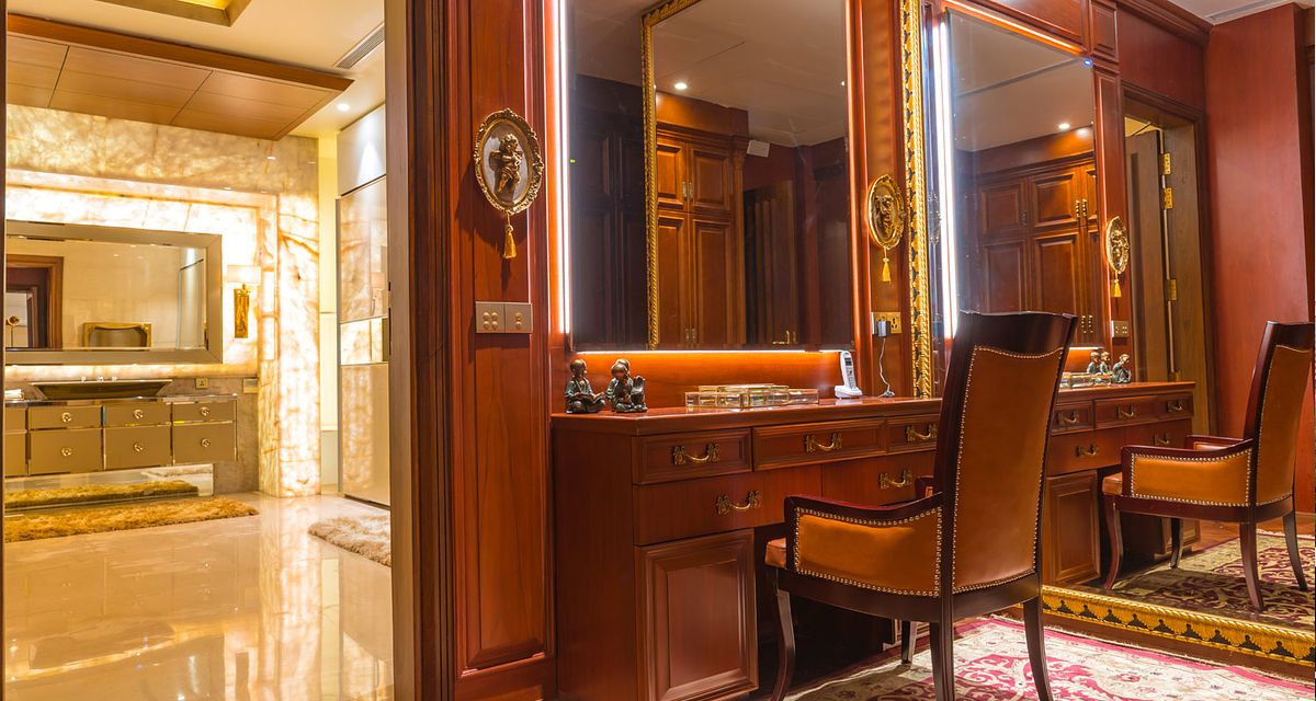 Interior view of the residential flat,