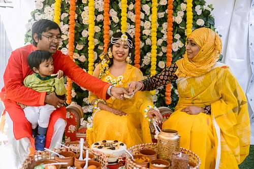 Traditional Bangladesh Gaye Holud Ceremony