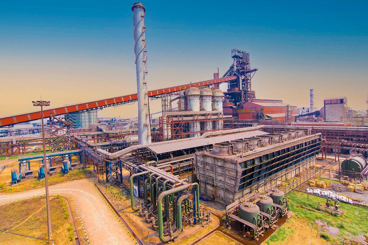 Prefect view of Tata  Steel Plant, showcasing steel production and manufacturing in Odisha, India.