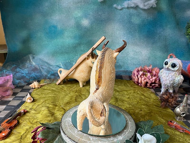 Pair of Cretan Bulls