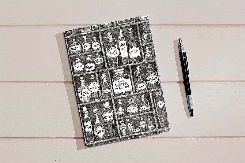 The Write Medicine A5 Notebook