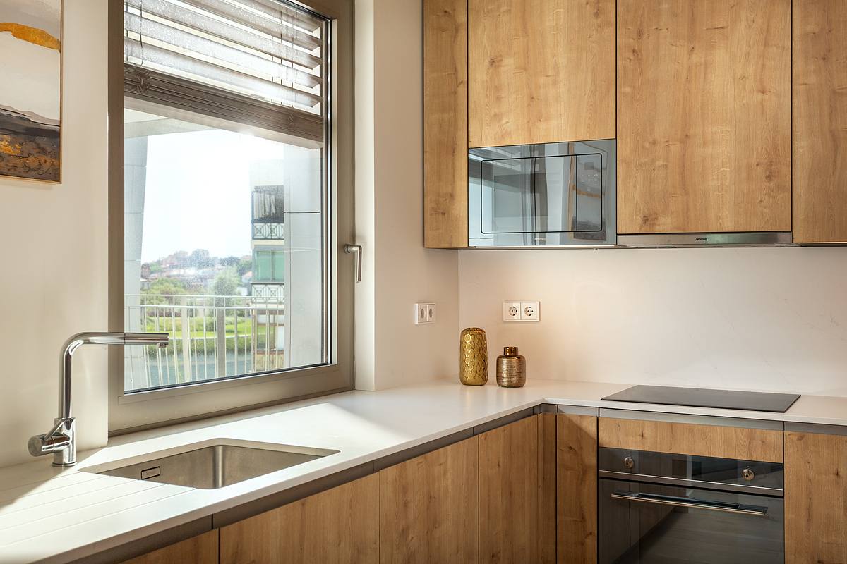 Fotografia imobili&aacute;ria de T1 de luxo com vista mar no Atlantic 
