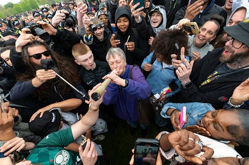 420 Gathering Draws Thousands to Hyde Park , London, UK