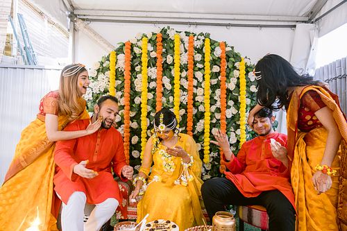 Traditional Bangladesh Gaye Holud Ceremony