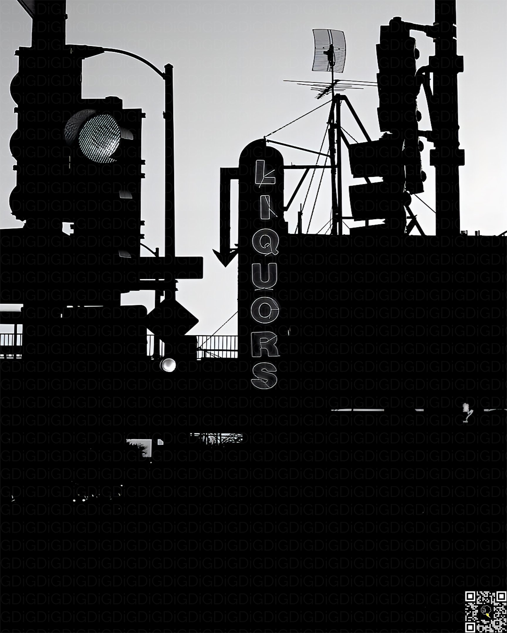 Shadows creeping in as the sun sets.