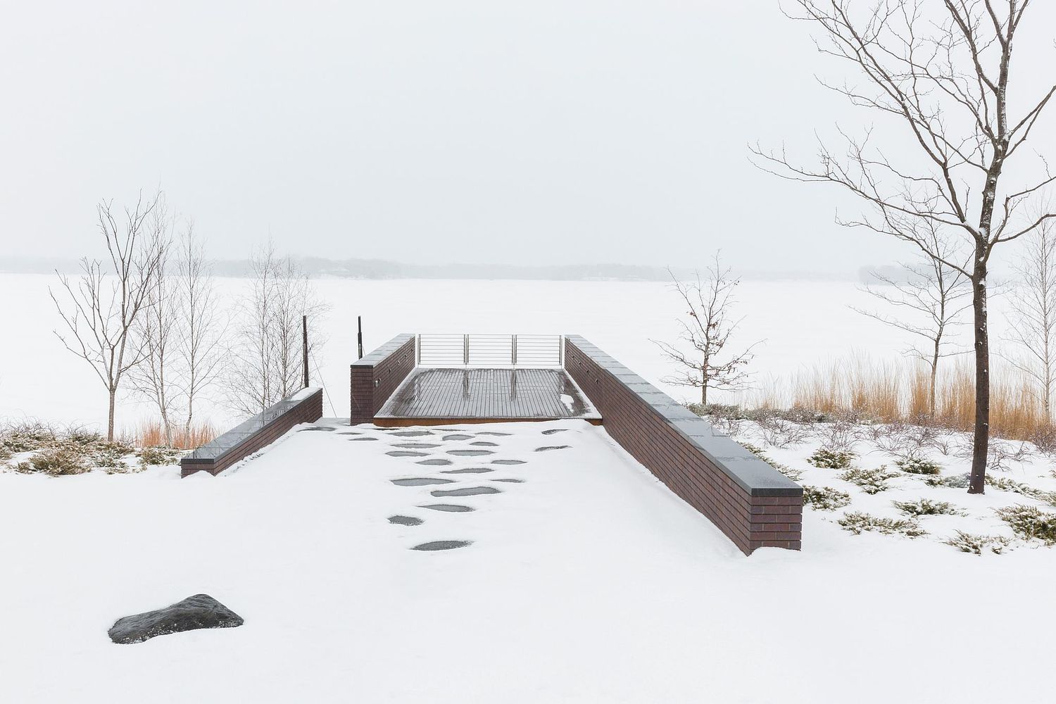 Deck during winter
