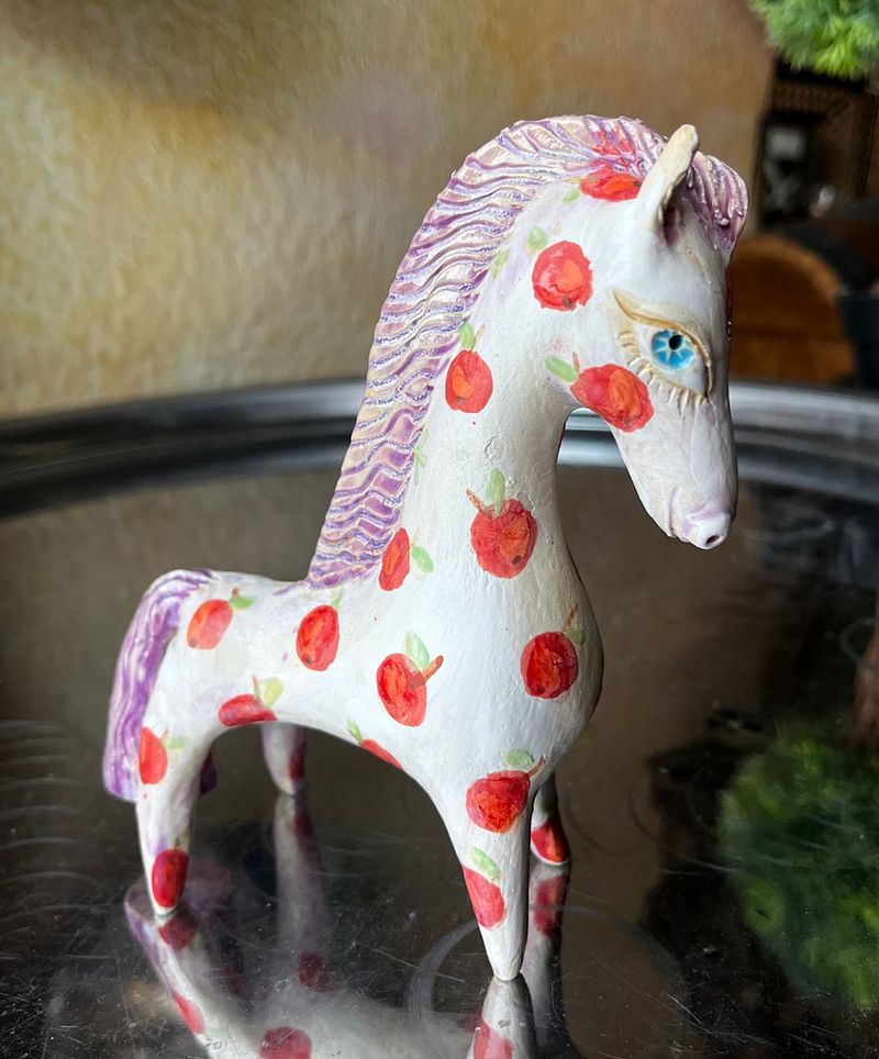 A Dappled Horse, Original mini-sculpture