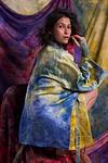 Linen Satin Kimono Jacket - Golden Hour