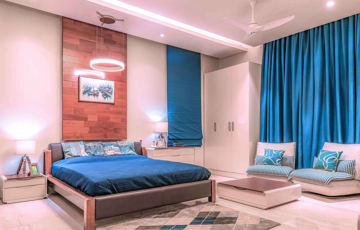 Interior view of the residential flat,