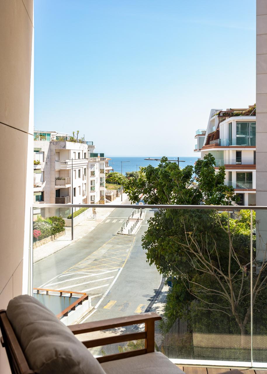 Fotografia imobili&aacute;ria de T1 de luxo com vista mar no Atlantic 