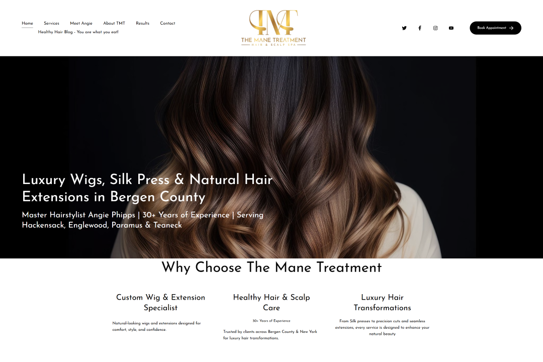Ассортимент средств для укладки волос от The Mane Treatment