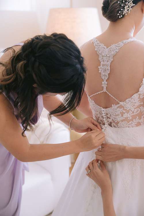 Bride Getting Ready