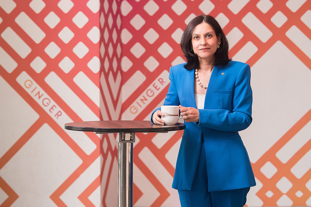 Corporate portrait of Shalini Singh, GM - Ginger Mumbai International Airport Hotel by Photographer Akkil Suvarna