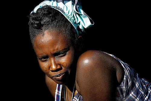 Portrait d'une femme massaï du Kenya