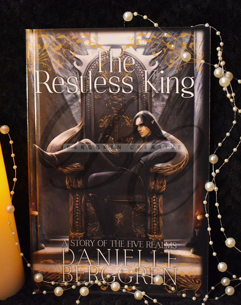 REDUCED price!! PRINTING OOPS!! SIGNED! The Restless King, A Story of the Five Realms paperback