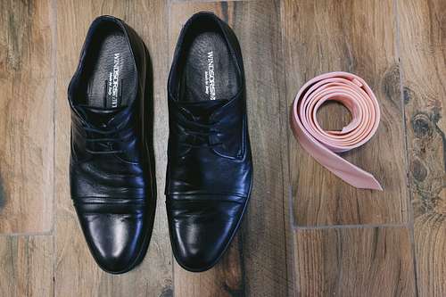 Groom Getting Ready